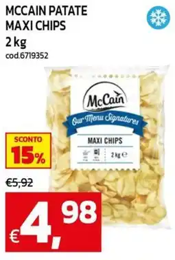 C+C maxigross McCain patate maxi chips offerta