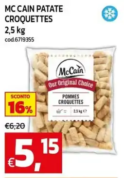 C+C maxigross McCain patate croquettes offerta
