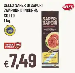 Famila Selex Saper di Sapori Zampone di Modena offerta