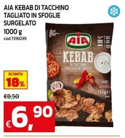 C+C maxigross Aia kebab di tacchino tagliato in sfoglie offerta