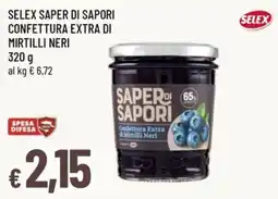 Famila Saper di sapori confettura extra di mirtilli neri offerta