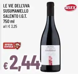 Famila Le vie dell'uva susumaniello salento i.g.t. offerta