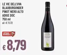 Famila Le vie dell'uva blauburgunder pinot nero alto offerta