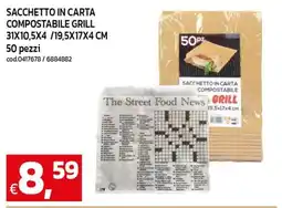 C+C maxigross Sacchetto in carta compostabile grill offerta