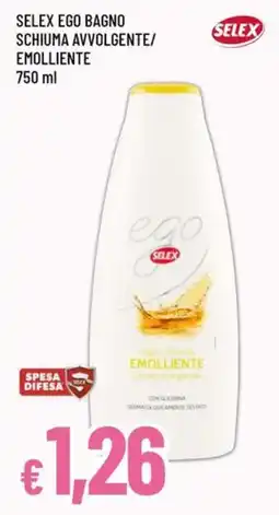 Famila Selex ego bagno schiuma avvolgente/emolliente offerta