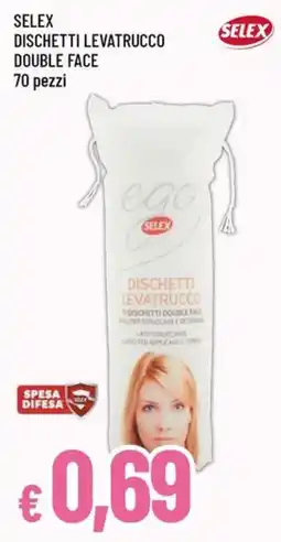 Famila Dischetti levatrucchio double face Selex offerta