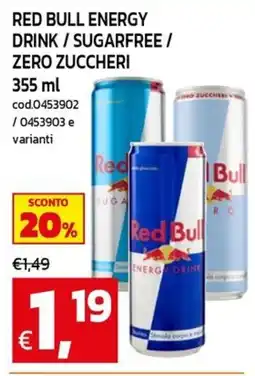 C+C maxigross Red Bull Energy Drink offerta