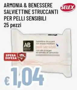 Famila Salviettine struccanti per pelli sensibili Selex offerta