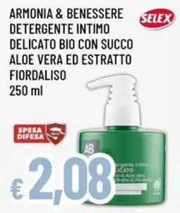 Famila Armonia & Benessere detergente intimo delicato bio con succo aloe vera ed estratto fiordaliso offerta