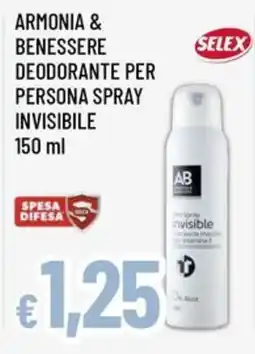 Famila Armonia & Benessere deodorante per persona spray invisibile offerta