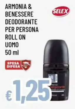 Famila Armonia & Benessere deodorante per persona roll on uomo offerta