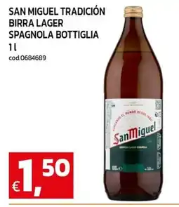 C+C maxigross San Miguel Tradición birra lager spagnola bottiglia offerta