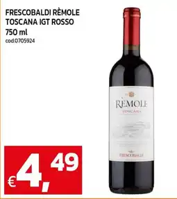 C+C maxigross Frescobaldi Rèmole Toscana IGT Rosso offerta