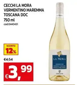 C+C maxigross Vermentino Maremma Toscana DOC La Mora offerta