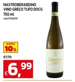 C+C maxigross Mastroberardino Vino Greco Tufo DOCG offerta