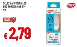 Famila Selex lampadina led smd torciglione e14 offerta