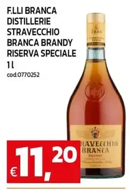 C+C maxigross Branca Brandy Riserva Speciale offerta