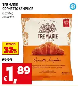 C+C maxigross Tre Marie Cornetto Semplice offerta