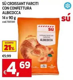 C+C maxigross Sú croissant farciti con confettura albicocca offerta