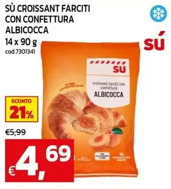 C+C maxigross Sú croissant farciti con confettura albicocca offerta