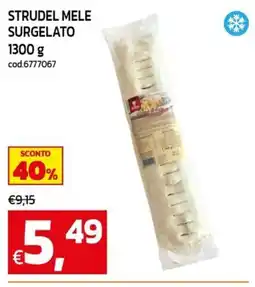 C+C maxigross Strudel mele surgelato offerta
