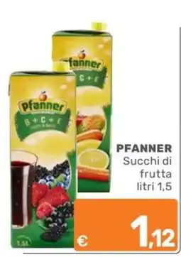 ARCA C+C cash and carry Pfanner Succhi di frutta offerta