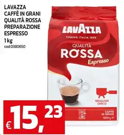 C+C maxigross Lavazza caffè in grani qualità rossa espresso offerta