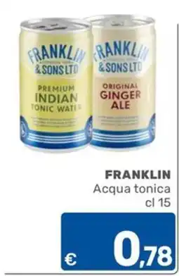 ARCA C+C cash and carry Franklin Acqua tonica offerta