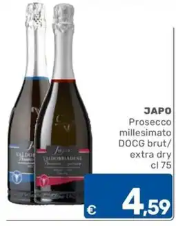 ARCA C+C cash and carry Japo Prosecco millesimato DOCG brut offerta