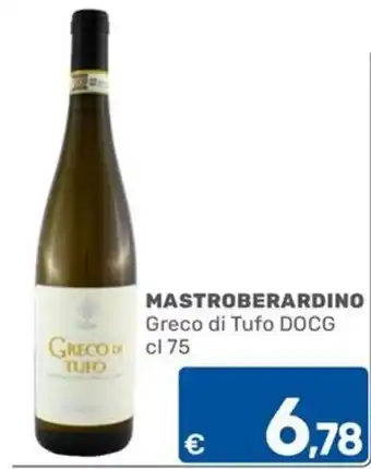 ARCA C+C cash and carry Mastroberardino Greco di Tufo DOCG offerta
