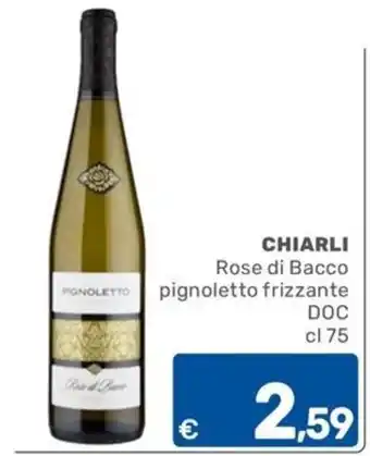 Chiarli Rose di Bacco pignoletto frizzante