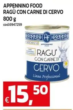 C+C maxigross Appennino Food Ragù con carne di cervo offerta