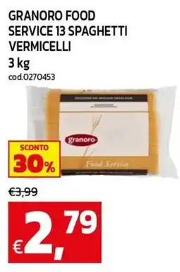 C+C maxigross Granoro Food Service 13 Spaghetti Vermicelli offerta