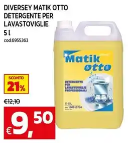 C+C maxigross Matik otto detergente per lavastoviglie professionali offerta
