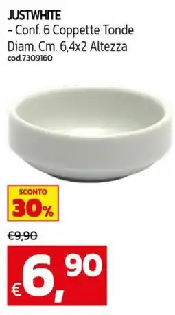 C+C maxigross Justwhite coppette tonde offerta
