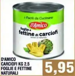 Bitar D'Amico foglie e fettine di carciofi offerta