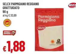 Famila Superstore Selex Parmigiano Reggiano grattugiato offerta