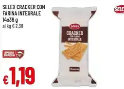Famila Superstore Selex cracker con farina integrale offerta
