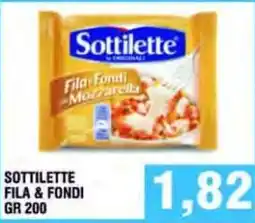 Bitar Sottilette Fila & Fondi Mozzarella offerta