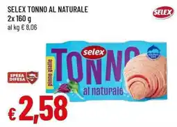 Famila Superstore Selex tonno al naturale offerta