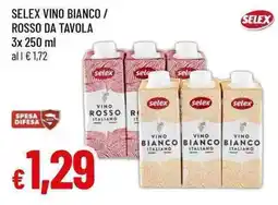 Famila Superstore Selex vino bianco / rosso da tavola offerta