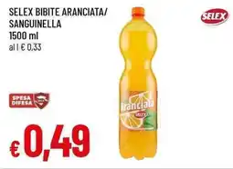 Famila Superstore Selex bibite aranciata sanguinella offerta