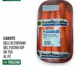 Tutto Risparmio Cash&Carry Carote dell'Altopiano del Fucino IGP offerta