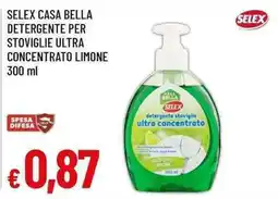 Famila Superstore Selex detergente stoviglie ultra concentrato offerta