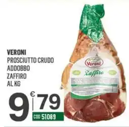 Tutto Risparmio Cash&Carry Prosciutto crudo addobbo Zaffiro Veroni offerta