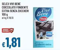 Famila Superstore Vivi Bene cioccolato fondente extra offerta