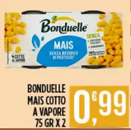 Supermercato Pollio Bonduelle mais cotto a vapore offerta