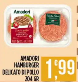 Supermercato Pollio Amadori hamburger delicato di pollo offerta