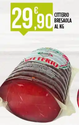 Supermercato Pollio Citterio bresaola offerta