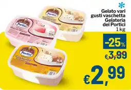 Qui Discount Gelato vari gusti vaschetta Gelateria dei Portici offerta
